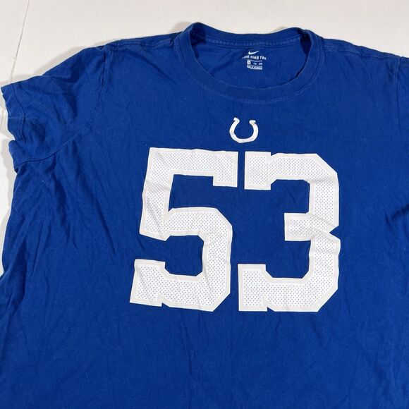 The Nike Tee Shaquille Leonard Indianapolis Colts #53 T-Shirt Women's XL - Picture 2 of 10